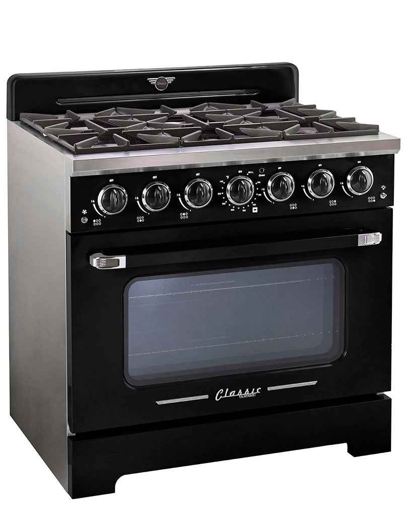 Classic Retro by Unique 36” Pro Convection Gas Range