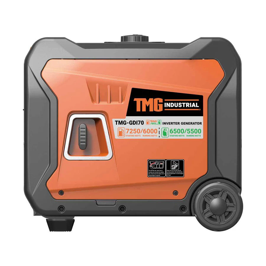 TMG Industrial GDI70 - 7250W Portable Dual Fuel Inverter Generator - Canadian Off Grid