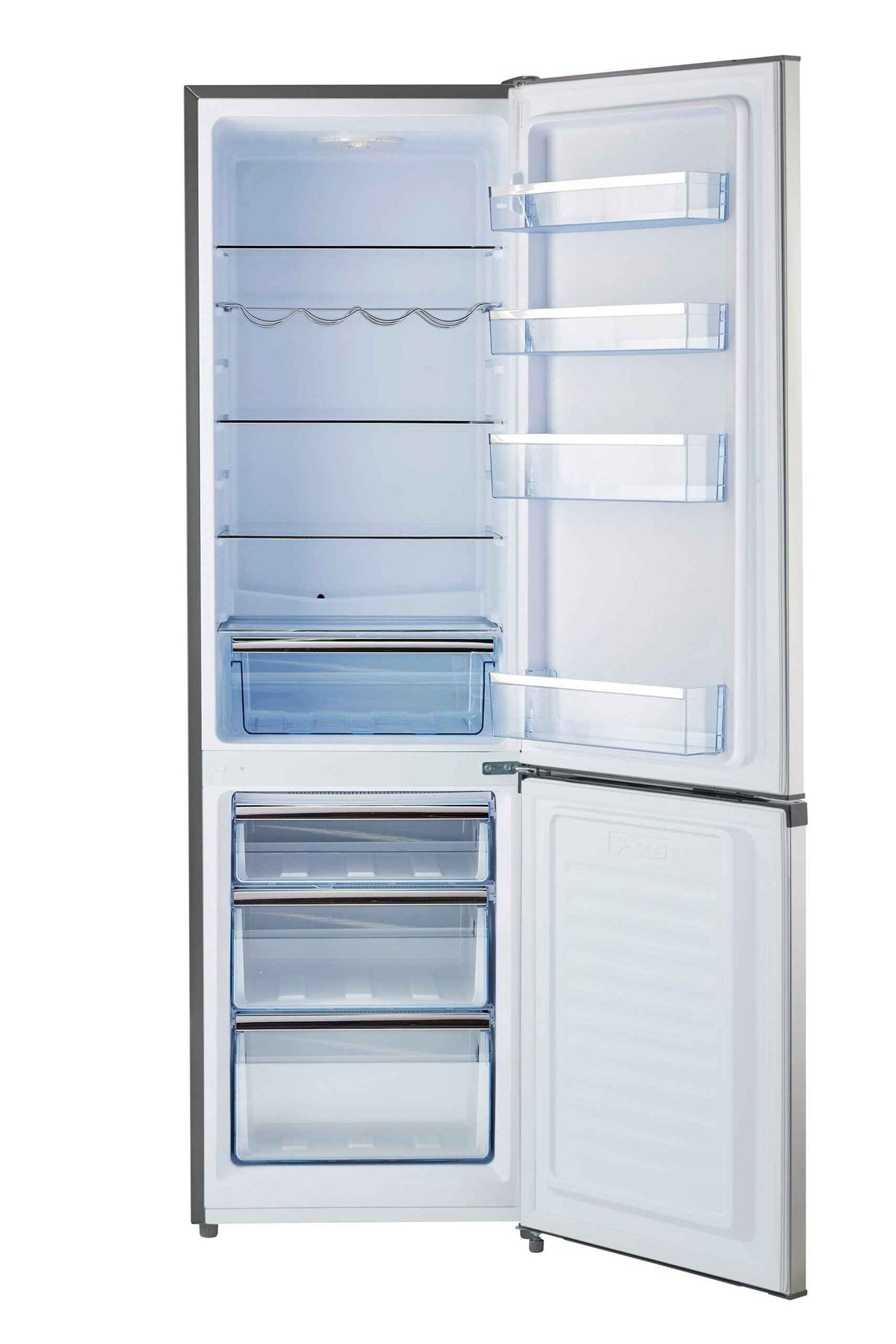 Prestige by Unique 21.6 in. 8.7 Cu/ft. Bottom Freezer Refrigerator