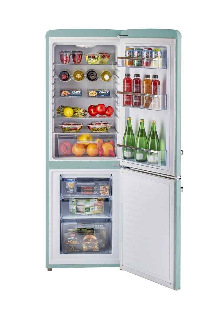 Classic Retro by Unique 7 Cu/Ft Bottom Mount Refrigerator