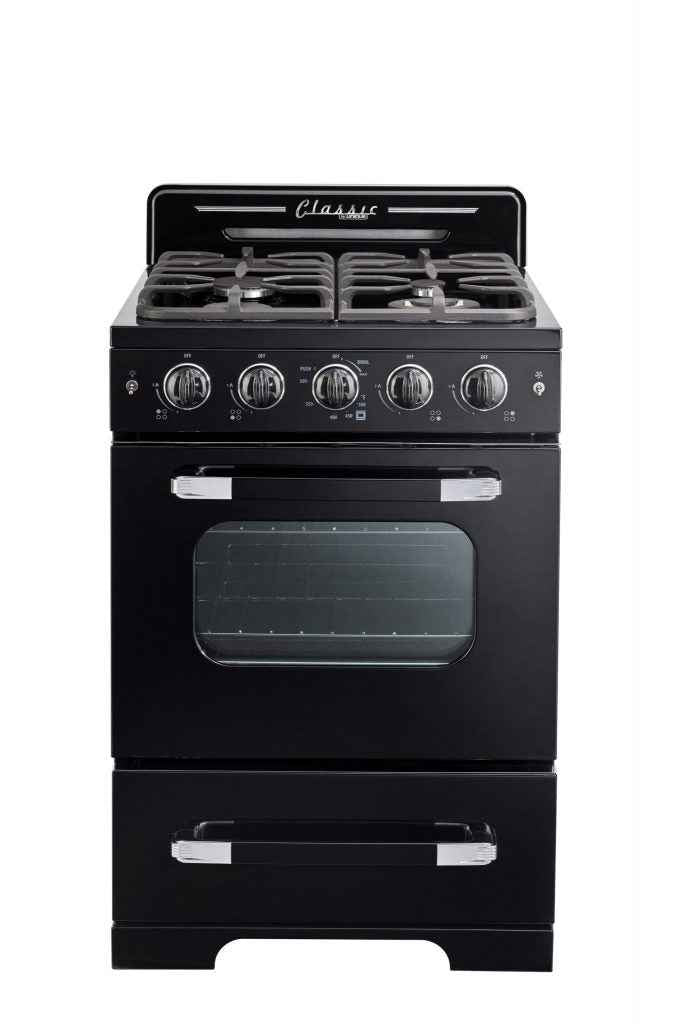 Classic Retro by Unique 24” Convection Gas Range (Electronic Ignition)
