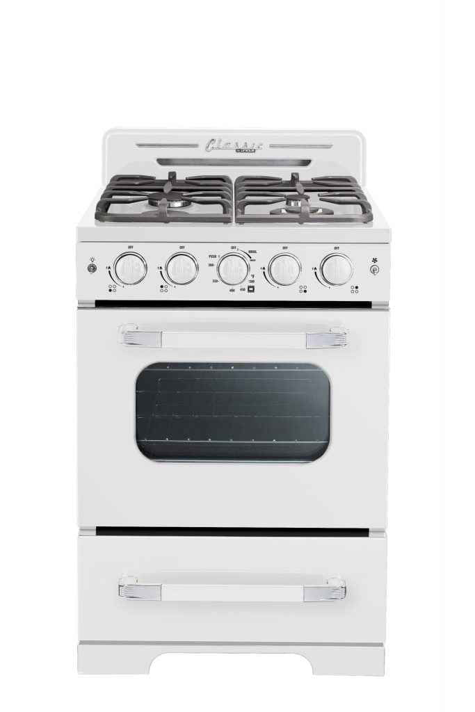 Classic Retro by Unique 24” Convection Gas Range (Electronic Ignition)