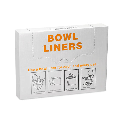 Incinolet Bowl Liners, Pre-folded, box of 400