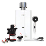 Eccotemp L10 Portable Outdoor Tankless Water Heater w/ EccoFlo Diaphragm 12V Pump and Strainer