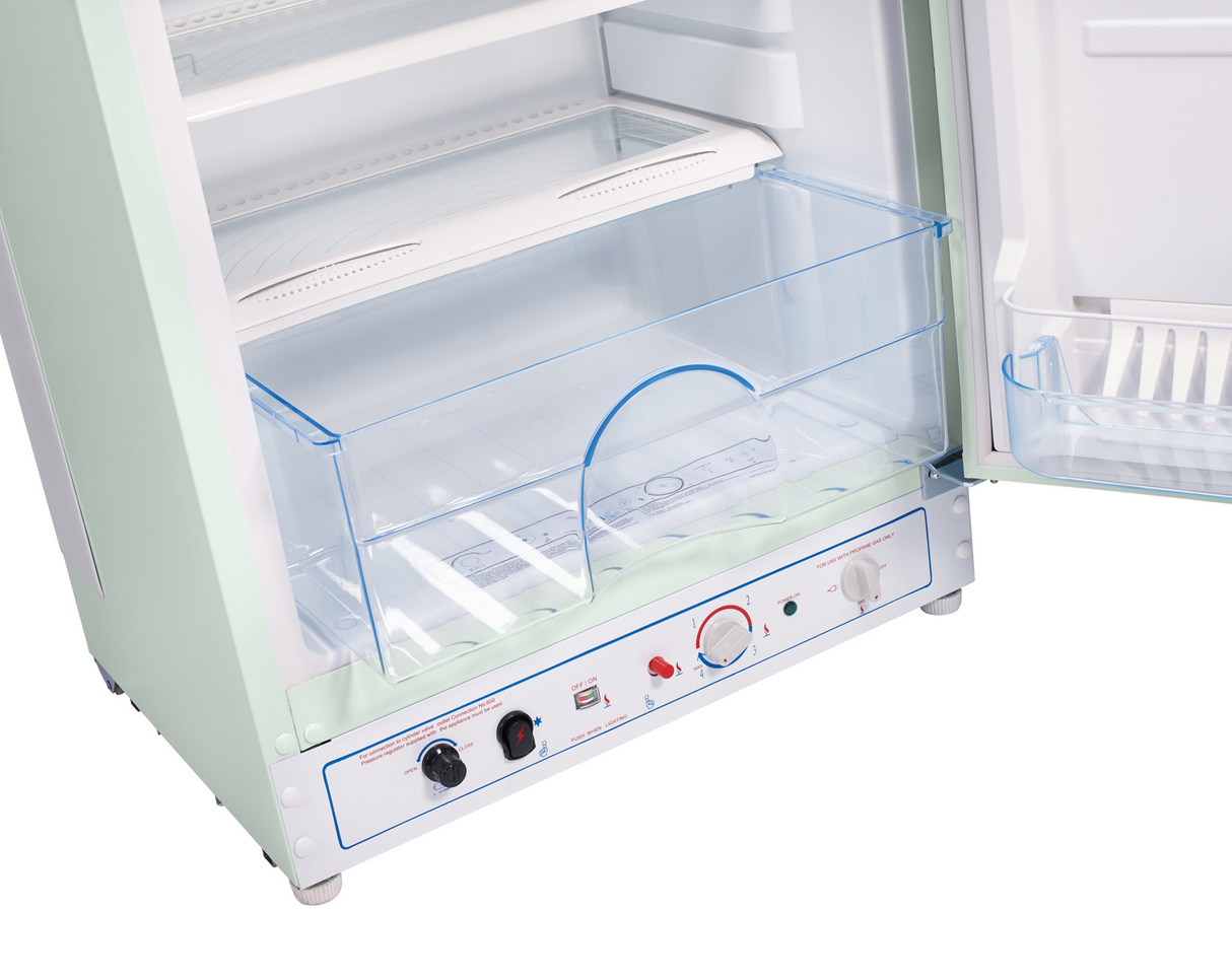 Classic Retro by Unique Off-Grid 10 Cu/ft. Propane Refrigerator