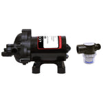 Eccotemp L10 Portable Outdoor Tankless Water Heater w/ EccoFlo Diaphragm 12V Pump and Strainer