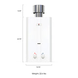 Eccotemp L10 Portable Outdoor Tankless Water Heater w/ EccoFlo Diaphragm 12V Pump and Strainer