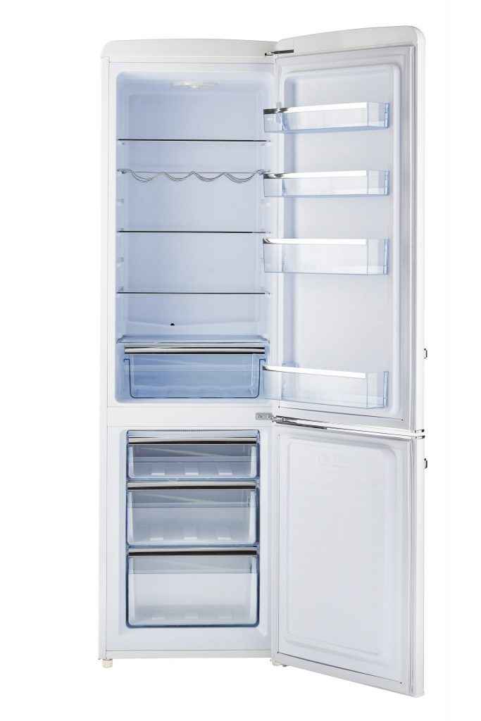 Classic Retro by Unique 9 Cu/Ft Bottom Mount Refrigerator