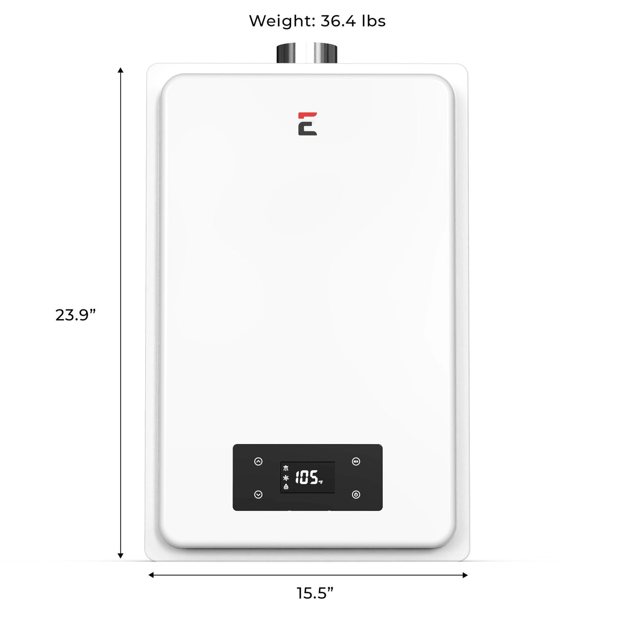 Eccotemp Builder Series 6.0 GPM Indoor Liquid Propane Tankless Water Heater With Horizontal Vent Kit