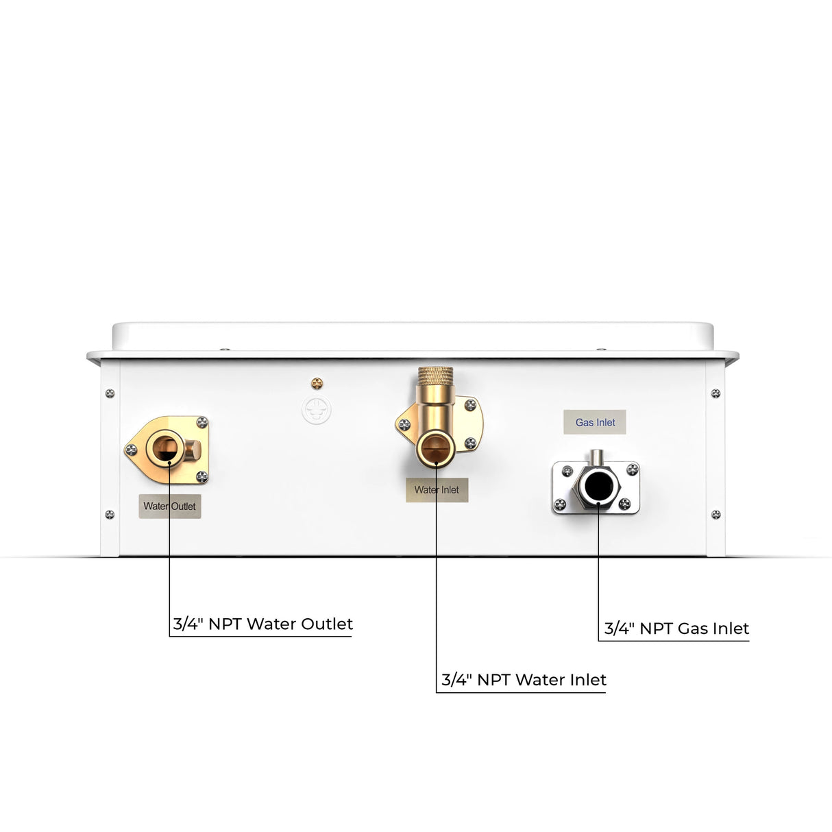 Eccotemp Builder Series 6.0 GPM Indoor Liquid Propane Tankless Water Heater With Horizontal Vent Kit