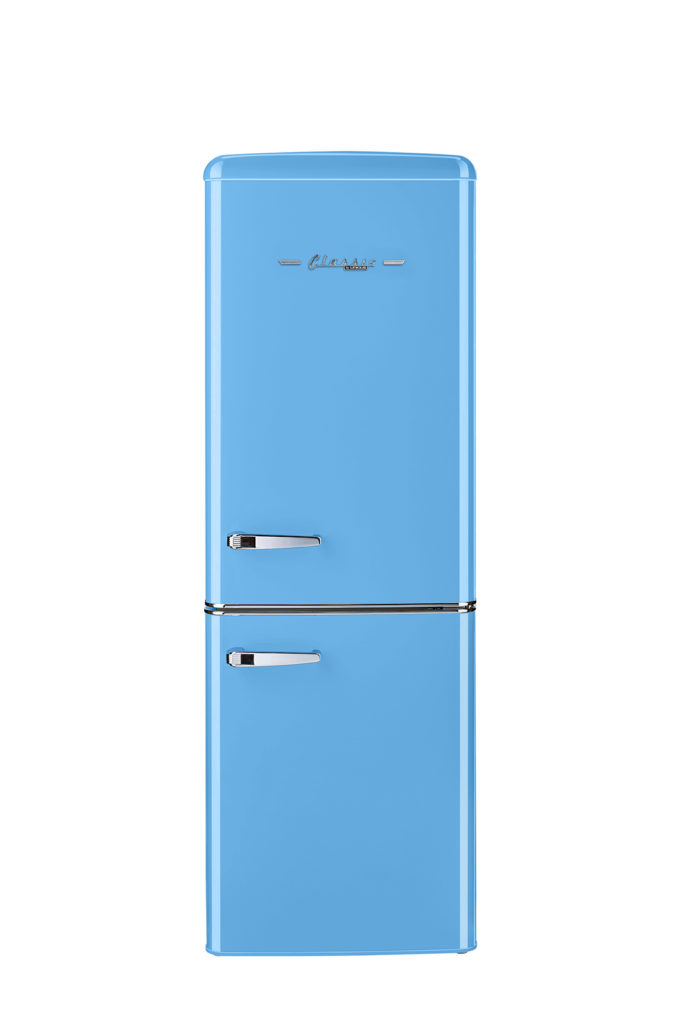 Classic Retro by Unique 7 Cu/Ft Bottom Mount Refrigerator