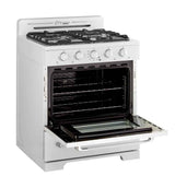 Classic Retro by Unique 30” Off-Grid Propane Range (Battery Ignition)