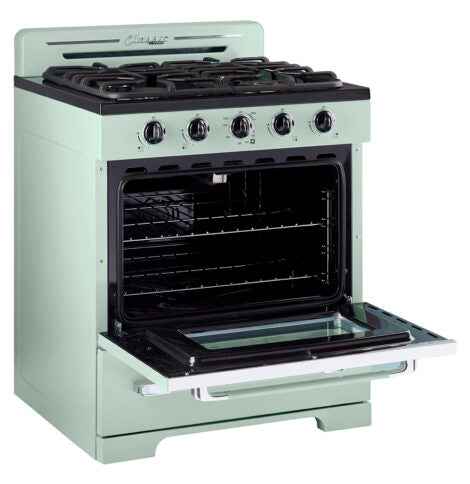 Classic Retro by Unique 30” Off-Grid Propane Range (Battery Ignition)