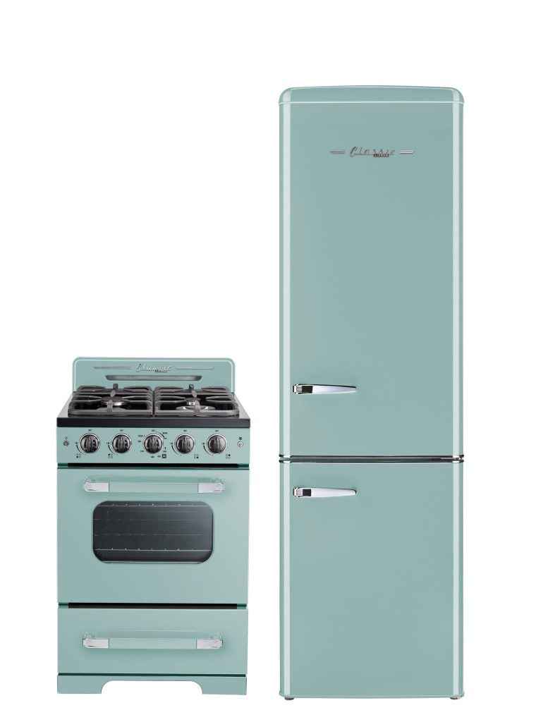 Classic Retro by Unique 9 Cu/Ft Bottom Mount Refrigerator
