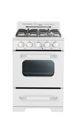 Classic Retro by Unique 24” Off-Grid Propane Range (Battery Ignition)