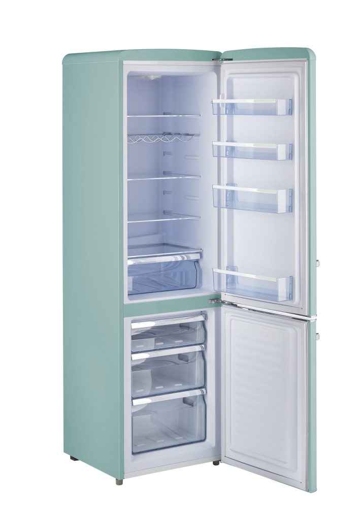 Classic Retro by Unique 9 Cu/Ft Bottom Mount Refrigerator