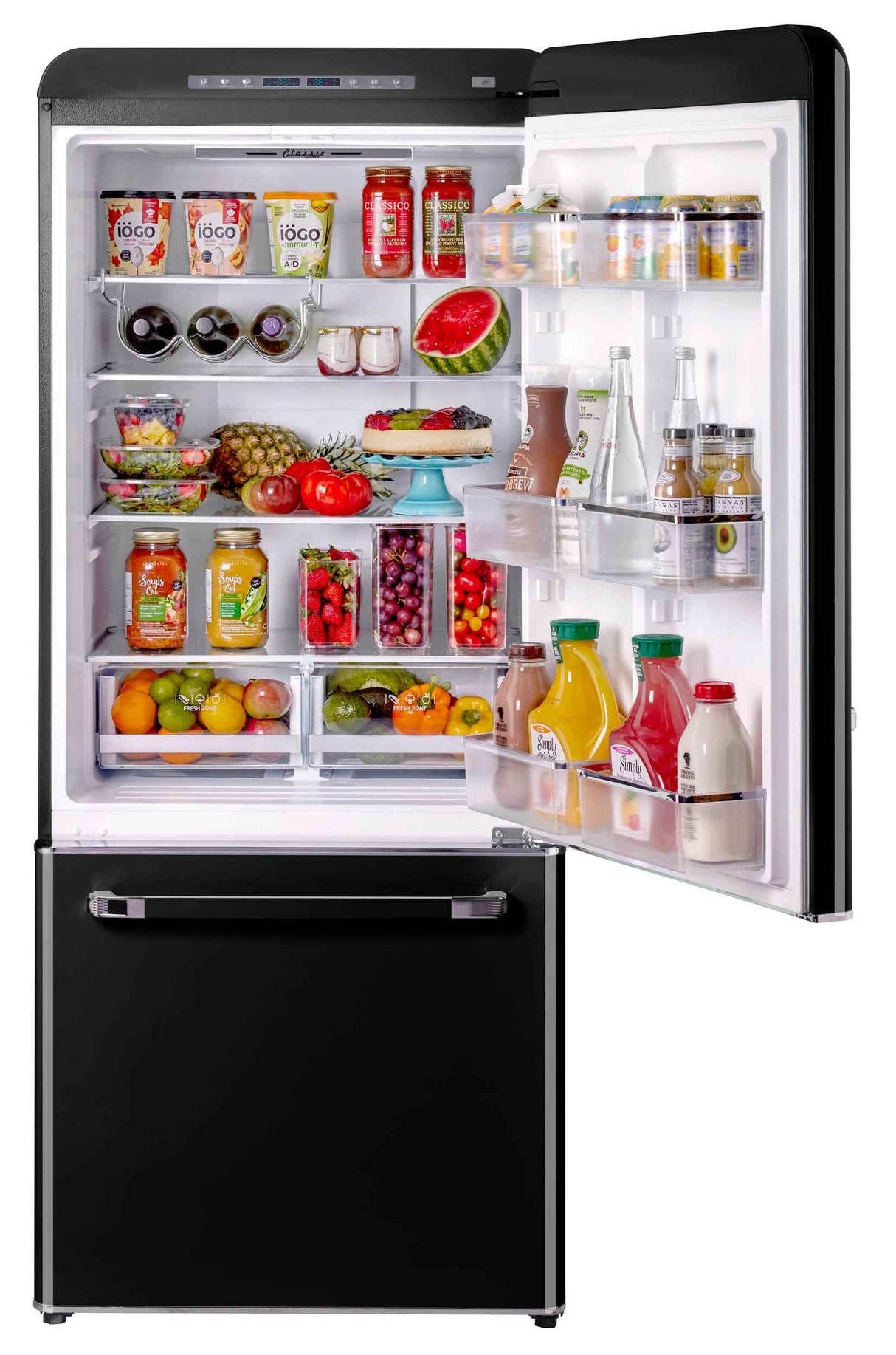 Classic Retro by Unique 18 Cu/ft. Electric Bottom-Mount Refrigerator